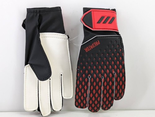 Adidas FH7294 Men's Predator20 Training Junior Soft Grip Gloves Black/Red Size 3 - Picture 4 of 12