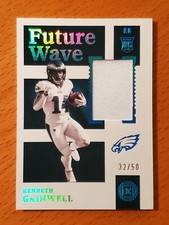 2021 Encased Future Wave Materials Sapphire Kenneth Gainwell Eagles RB #'d 32/50