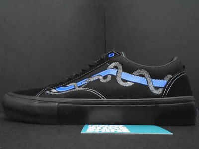 VANS SKATE OLD SKOOL SK8 HI BREANA GEERING SNAKE BLACK BLUE 