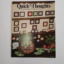 Graphique Needle Arts Quick Thoughts Mini Cross Stitch Pattern Chart Ornaments