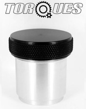Aluminium Alloy Weld On Filler Neck And Cap 1.5" O.D For Fuel Tanks - BLACK Cap