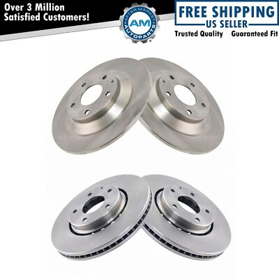 Front & Rear Brake Rotors Set For 2016-2024 Mazda CX-5
