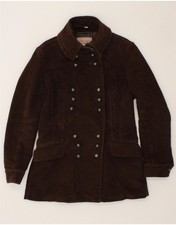 Marlboro Classics Womens Pea Coat Eu 44 Xl Brown Cotton Uc01
