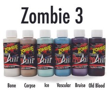 Face Body Paint Airbrush ProAiir Zombie 3 Kit Six 2.1 oz ea Sale Price