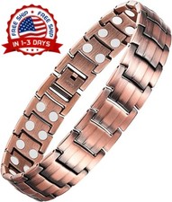 Pulsera Terap utica De Cobre Con Imanes Magnetoterapia Dolor De Artritis Nuevo