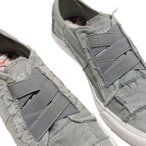 Blowfish Canvas Sneakers Womens Size 6.5 Gray Grey Low Top - Picture 8 of 12
