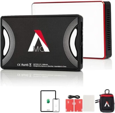 Aputure Amaran MC RGBWW Mini On Camera Video Light,3200K-6500K,CRI/TLCI 96+,H...