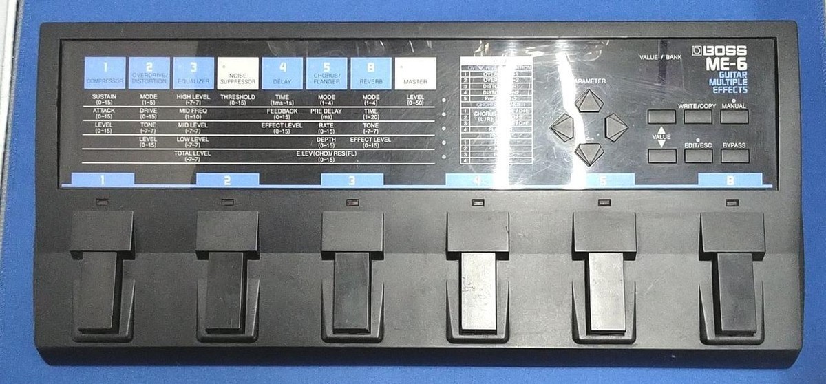 BOSS ME-6 ギターエフェクター Boss ME-6 Guitar Multiple Effects Multi Effect Pedal Good