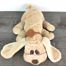 Vintage 1985 Tonka Pound Puppies Long Ear Hound Dog Collar Tan Light Brown 18"