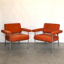 PAIR BRUNNER Meet Lounge Armchairs Orange RRP £4k German by Wolfgang C.R. MEZGER