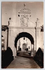 Pasadena FL RPPC Rolyat Hotel Arched Entrance Real Photo Postcard W22