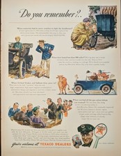 1944 Texaco Gasoline Texas Company WW2 Era Advertisement