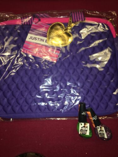 JUSTIN BIEBER Giftset Laptop Bag Nail Polish Girlfriend Perfume 100ml New - Picture 5 of 5