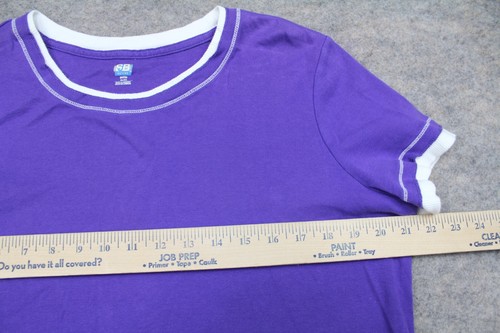 Sjb Active Shirt Size Petite XL Extra Large Purple Short Sleeve Layered - Picture 5 of 9
