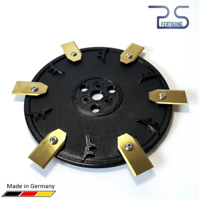 Mähroboter Messerteller Für Worx Landroid - 6 Stahlklingen Mit Glasfaser-Verstärkung