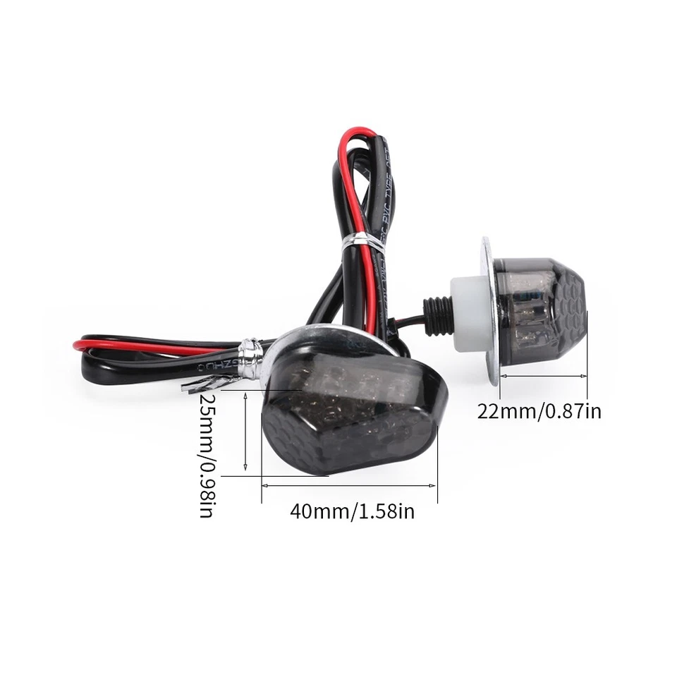 LED Flush Mount Turn Signals Lights for YAMAHA YZF R3 2015-2024 YZF R25 2014+ — 第 2/4 张图片