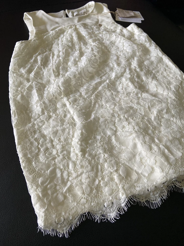 Silvian Heach Kids girls dress simmons panna 5 ivory white - Image 3 of 4