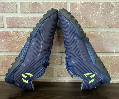 Adidas Men's US 12 Nemeziz Messi 19.3 FG Soccer Cleats Navy Green EF1809 - Picture 10 of 11