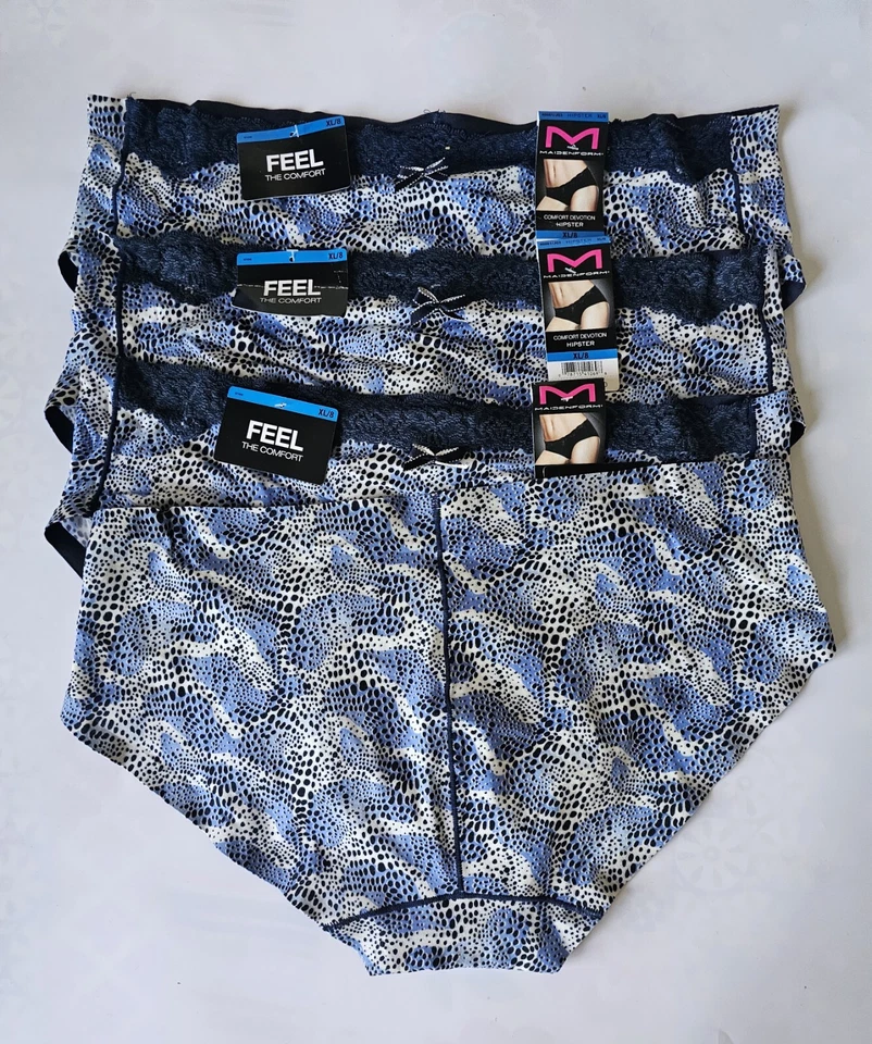 Maidenform 40861 4-Pair Women Comfort Devotion Hipster Panty Underwear Size 8 XL - Image 2 of 4