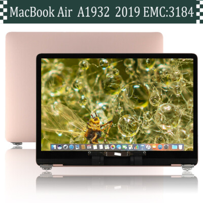 AAA+ MacBook Air 13 A1932 Late 2018 Rose Gold Full LCD Screen Assembly EMC 3184
