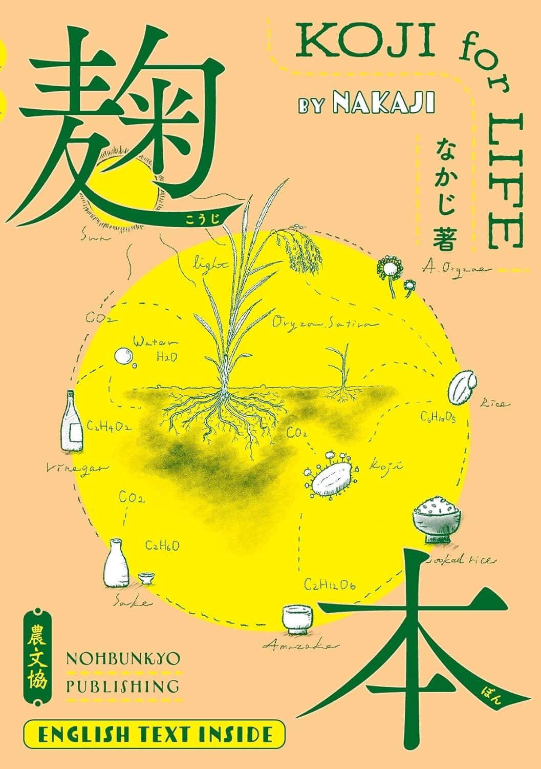 Cómo hacer KOJI para LIFE SAKE ARROZ MISO en libro inglés y japonés Japón
