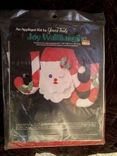 YOURS TRULY APPLIQUE KIT  2549 SANTA JOY WALLHANGING KIT CHRISTMAS 15X18 1982
