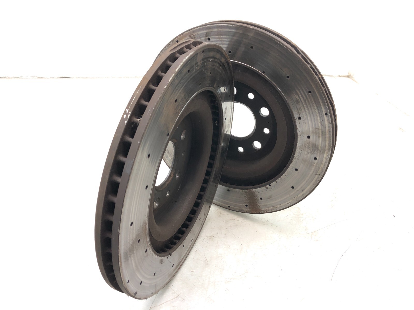 2014-2019 MASERATI GHIBLI SQ4 REAR AWD BRAKE ROTORS SET X2 OEM.