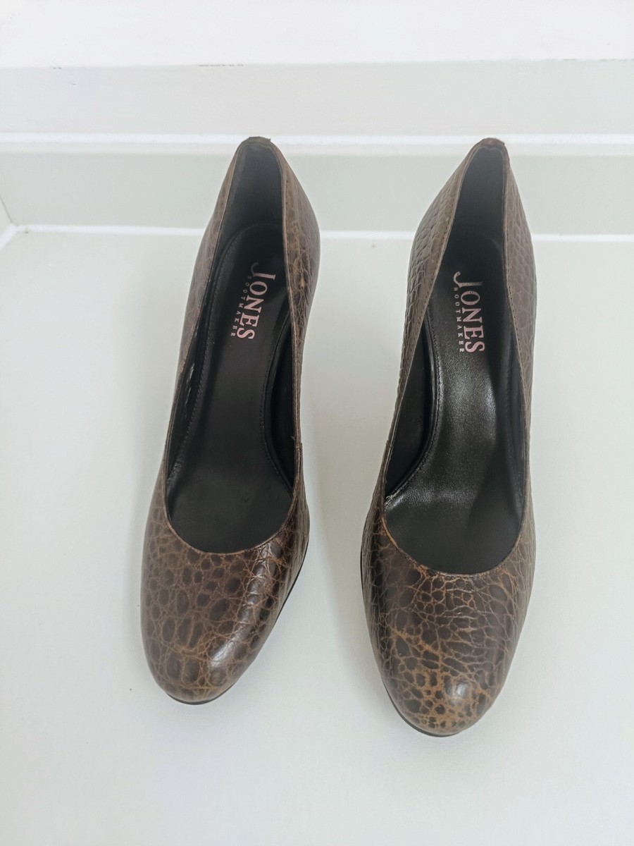 JONES Bootmaker Patent Leather Court Shoes UK EU 39 Heels Mock