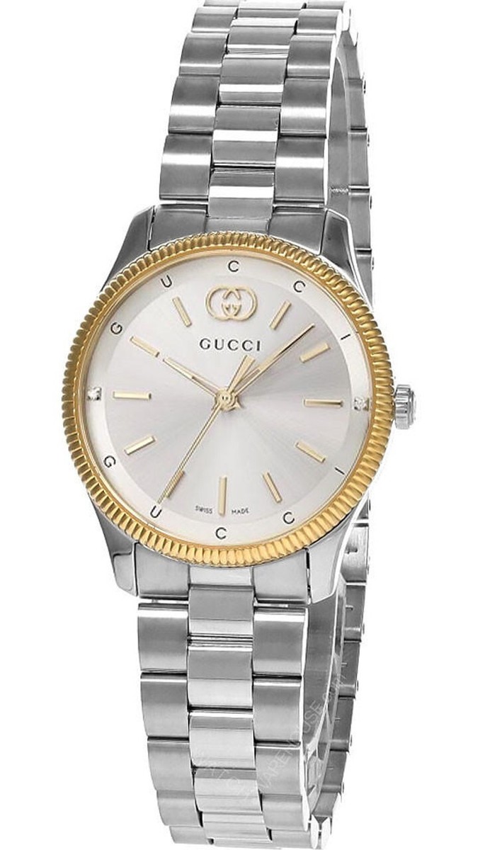 GUCCI G-Timeless 29MM Silver Dial Steel Women's Watch