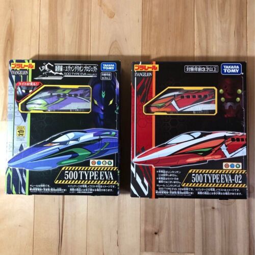 Evangelion Shinkansen Plarail EVA 500 TYPE 001 02 TAKARA TOMY Figure Kit SET