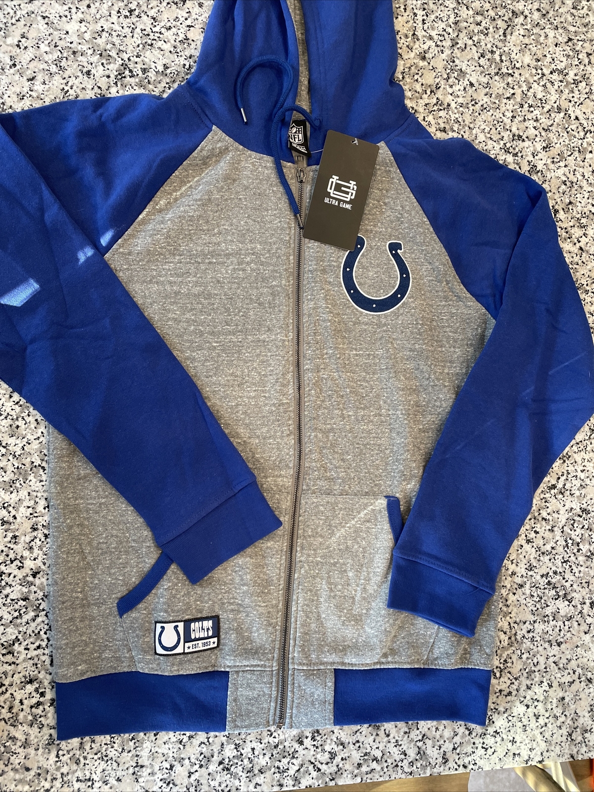 Indianapolis Colts Full Zip Hoodie Sweatshirt M NWT New | eBay