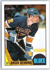 BRIAN BENNING RC 1987-88 O-PEE-CHEE 87-88 NO 122 NRMINT+            42323