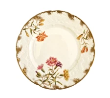 D&Co Limoges Hand painted Pink Carnations Plate 9”
