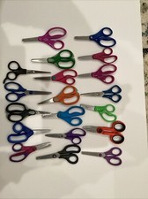 Lot of 19 Kids Scissors Fiskars Crayola Colorations