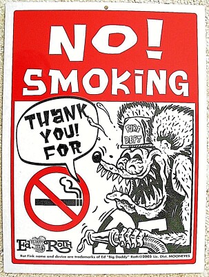 Rat Fink NO SMOKING Sign Store Business Home Shop Garage | eBay