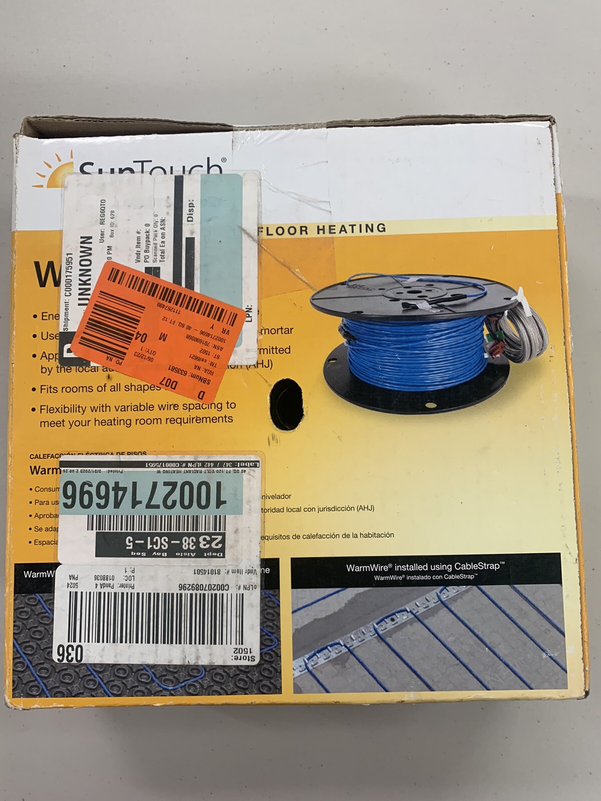 SunTouch WarmWire - 40 Sq Ft - Radiant Floor Heating Wire - 120V