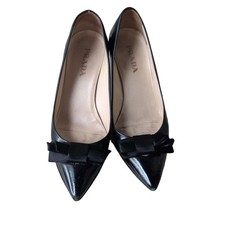 Prada Pointed Toe Pumps Black Women's Size EU34/US4