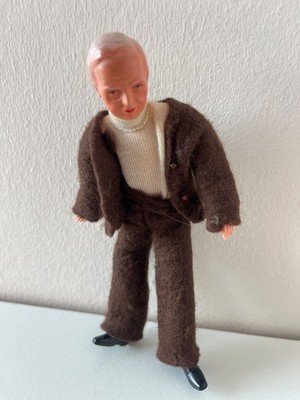 ''Caco'' Biegepuppe Mann Opa ca. 13,5 cm - 1:12 Spielzeug Puppenstube