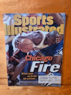 Sports Illustrated June 3, 1996 - Michael Jordan Chicago Fire Rip on Cover 