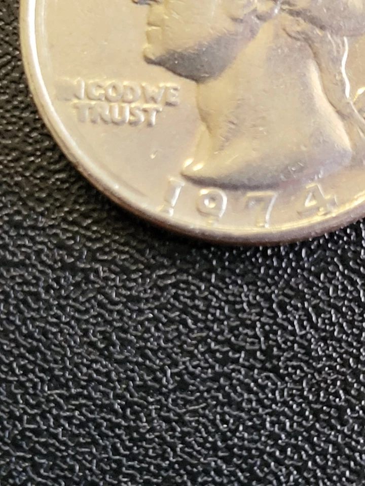 1974 25cent No Mint Mark Error IN "I" Struck And Disappear - Image 2 of 4