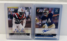 Leaf Pro Set 2022 Rookie Autograph 2-Card Lot Jermaine Waller, Kyle Hamilton