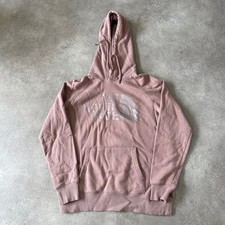 The North Face Hoodie Womens Small Y2K Logo Pullover Sweatshirt, Pink