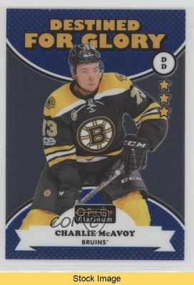 2017-18 O-Pee-Chee Platinum Destined for Glory Charlie McAvoy #DG-13 READ 0e3