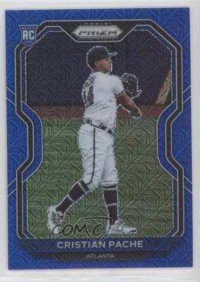2021 Panini Prizm Tier II Blue Mojo 29/199 Cristian Pache #144 Rookie RC 0yk4