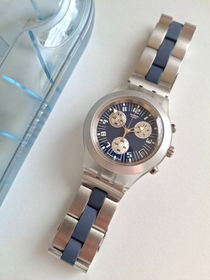 SWATCH: IRONY-CHRONO DIAPHANE ''THUNDERSTORM'' (REF.-NR. SVCK4001G) *NEU/ RARITÄT*