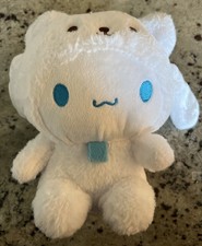 White 9-in. Plush Toy with Polar Bear Costume No Tags; Used 