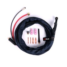 YESWELDER TIG Torch WP17V 4M Split Miller Plug Black Handle with Accessories
