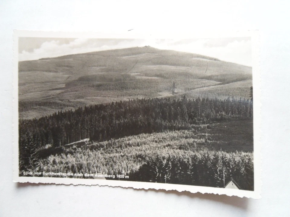 AK Auersberg Erzgebirge Blick von Burkhardtsgrün 1957 Zschorlau Eibenstock Sosa - Bild 1 von 2
