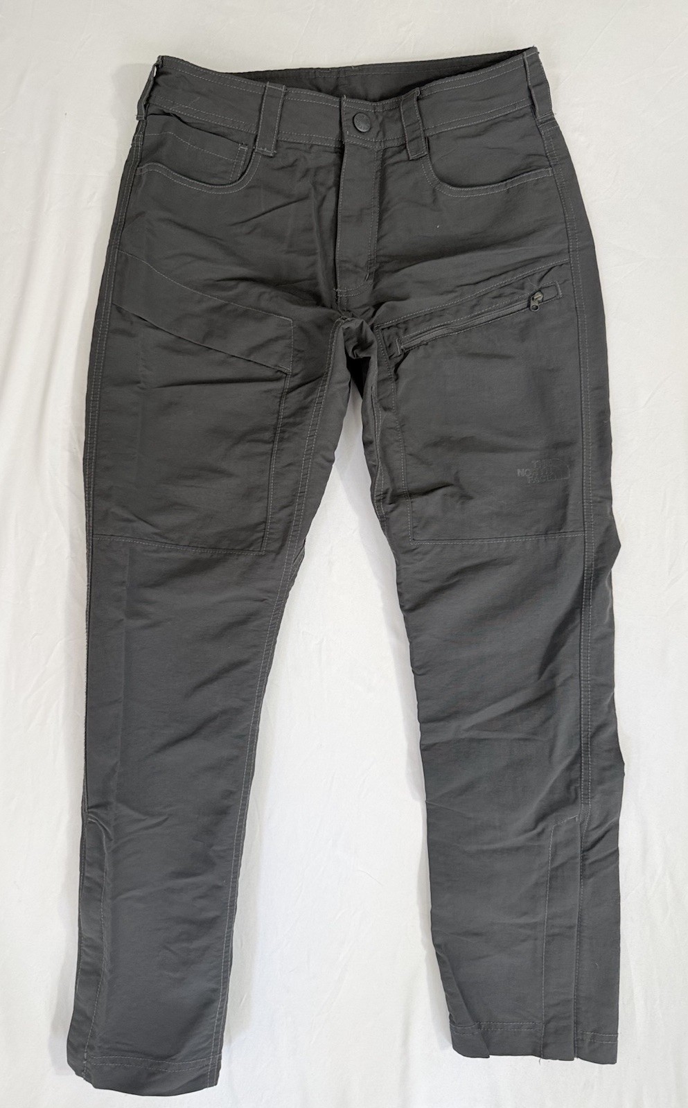 The North Face Pants Men’s 30 Gray Nylon Hiking Zip Pocket Straight Leg Travel