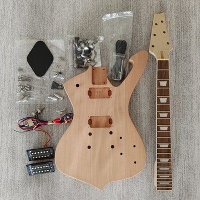 Iceman Paul Stanley style DIY Kit Electric Guitar Rosewood Frets Mahogany Body